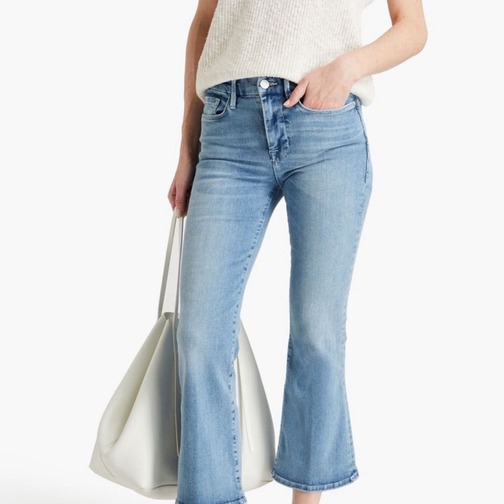FRAME Le Crop Mini Boot Jean in Davenport